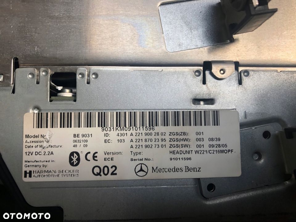 radio cd comand mercedes w221 w216 lift europa - 3