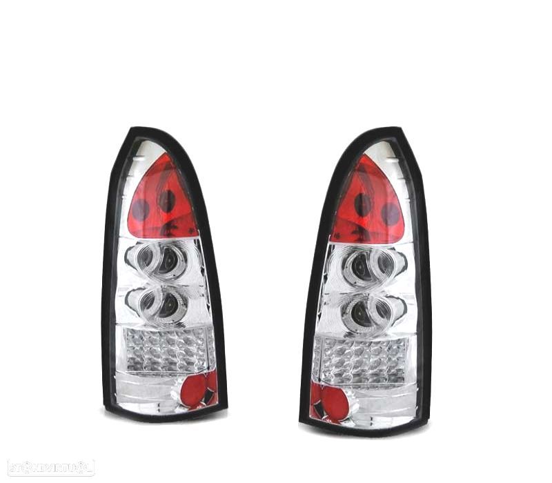 FAROLINS TRASEIROS LED PARA OPEL ASTRA G 97-04 CHROME CROMADO - 2