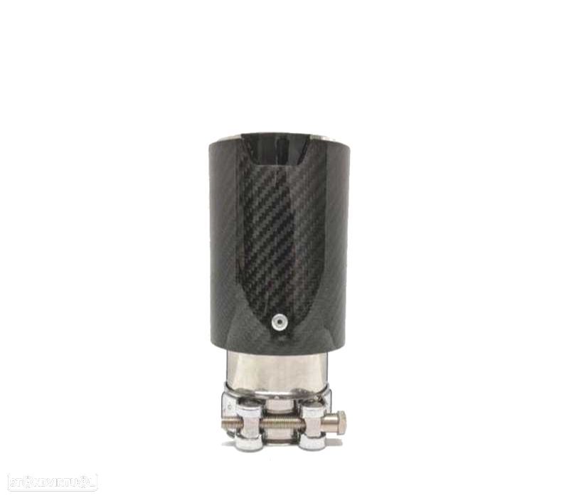 PONTEIRA DE ESCAPE BMW LOOK M CARBONO - 3