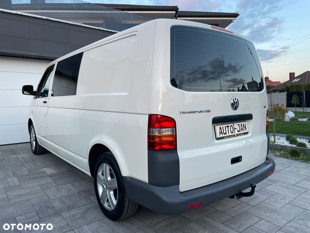 Volkswagen TRANSPORTER T5 L2H1 Długi Klima Skóry Tempomat Brygadówka Dubel Kabina - 27