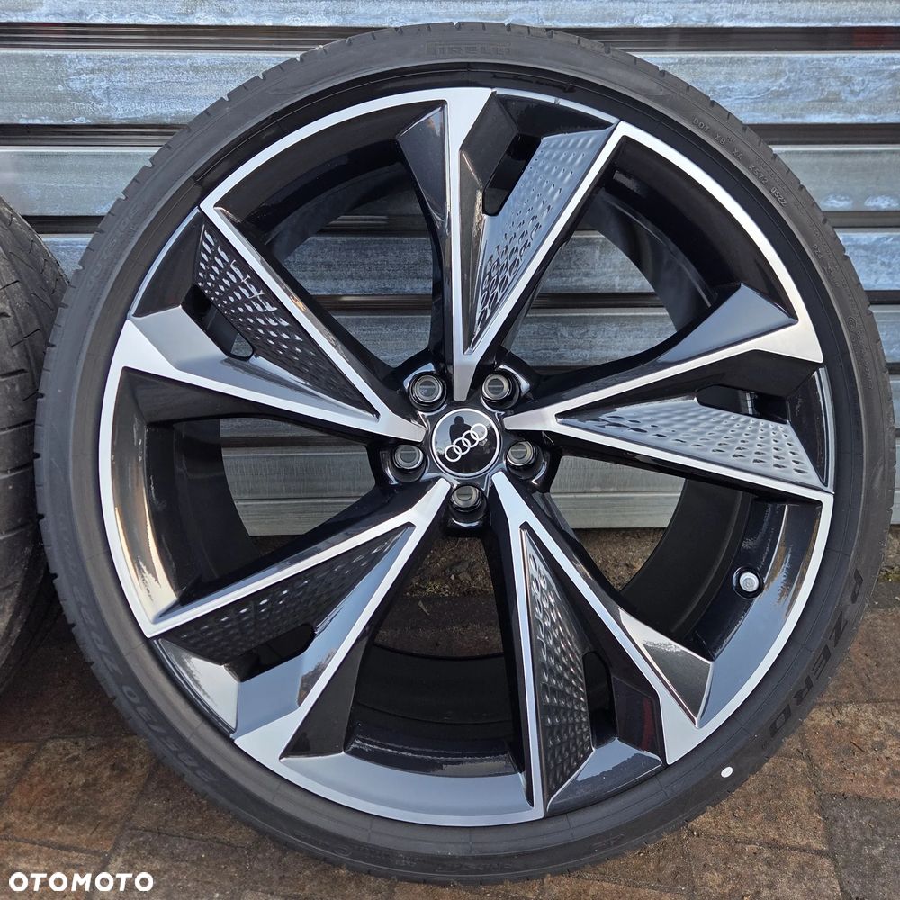 OE Audi RS6 RS7 C8 4K Koła felgi 22" z oponami Pirelli 285/30 R22 kute jak nowe - 12