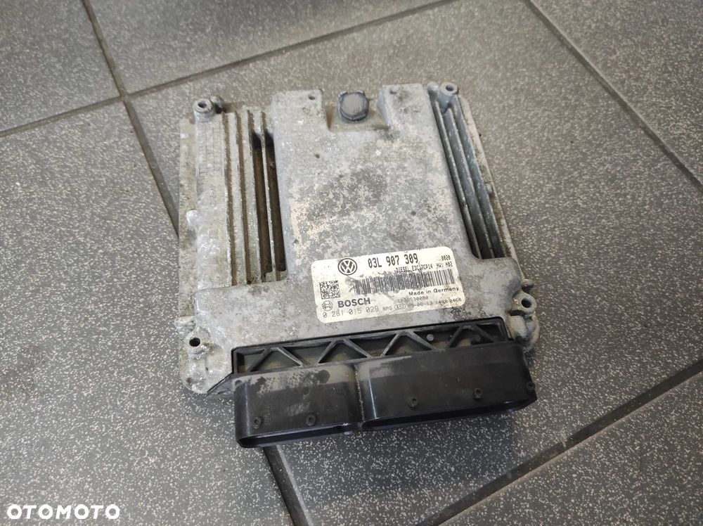 KOMPUTER STEROWNIK SILNIKA 2.0 TDI 03L907309 DIESEL EDC17CP14 HW:H02 0281015029 VW AUDI SEAT SKODA WYSYŁKA !!!! - 1
