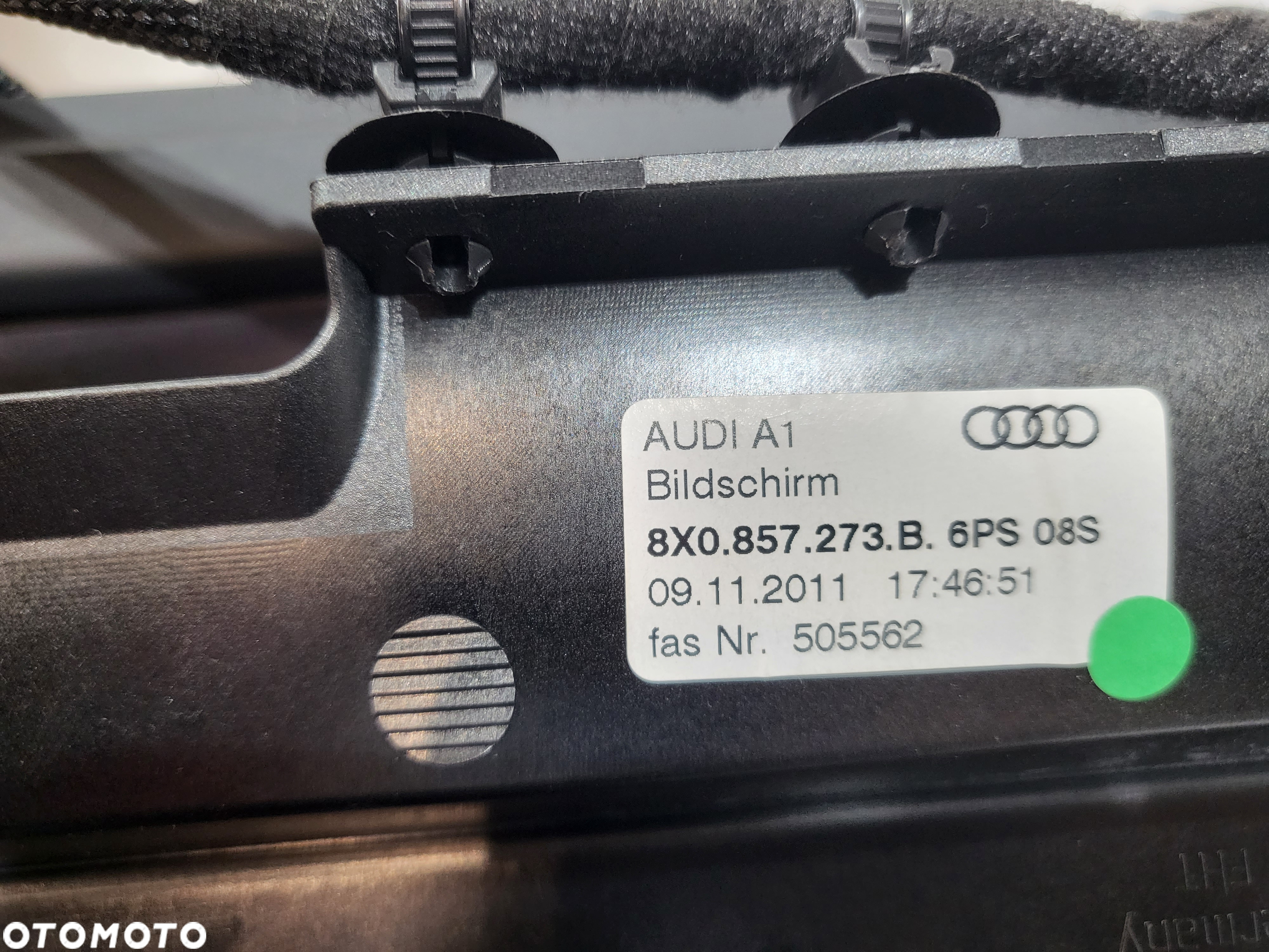 AUDI A1 NAVI NAWIGACJA 8X0035185D  8X0857273B - 7