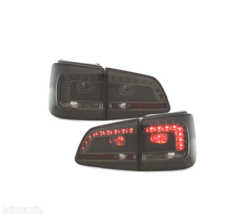 FAROLINS TRASEIROS LED VOLKSWAGEN VW TOURAN 11-15 ESCURECIDOS - 1