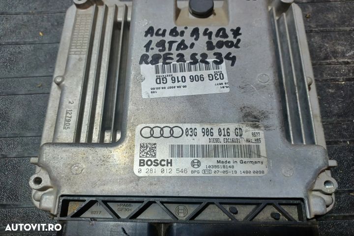 Calculator motor ECU 03G906016GD 0281012546 - 1.9 TDI 03G906016GD 028 - 3