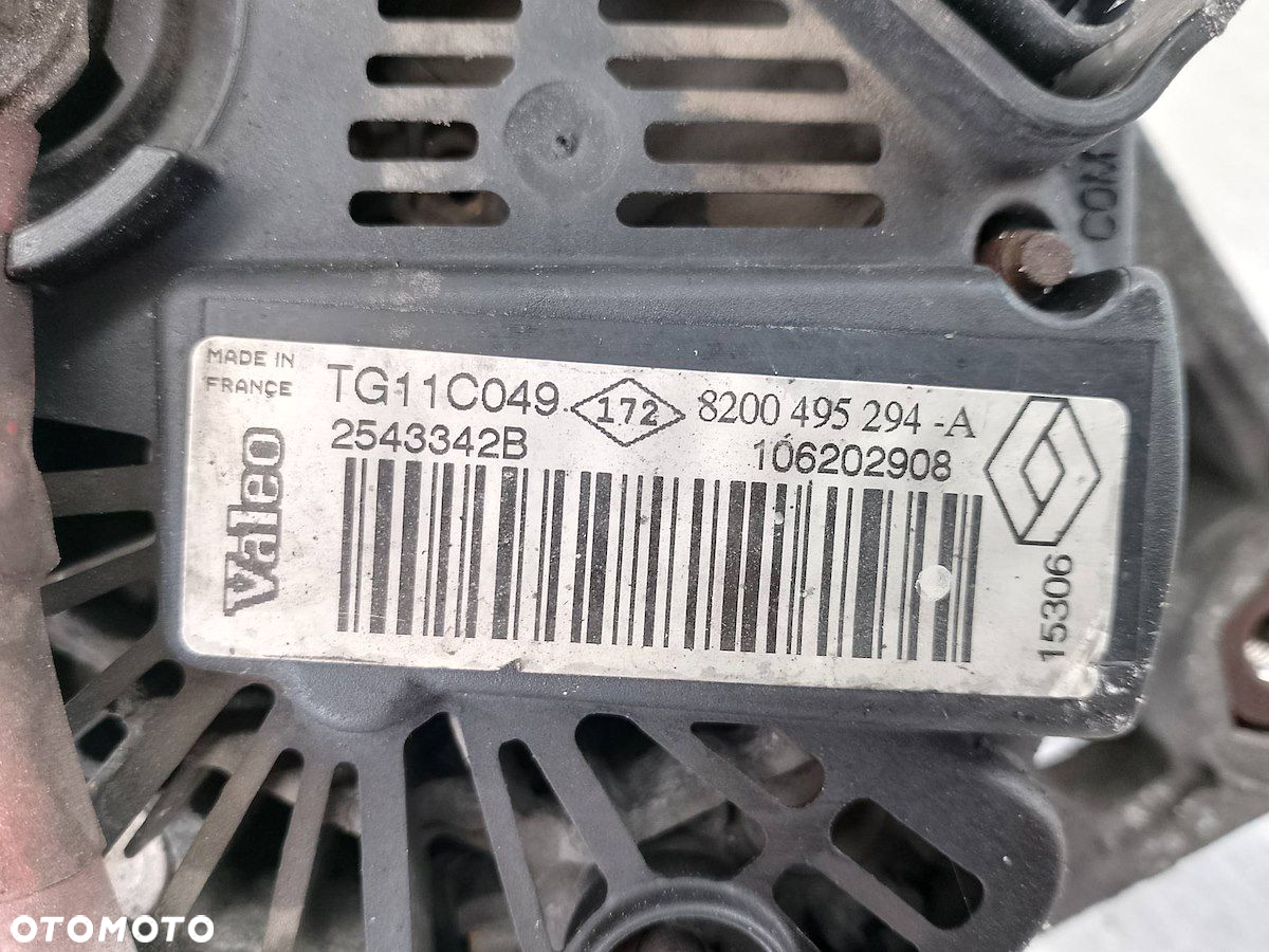 ALTERNATOR RENAULT LAGUNA II LIFT 8200495294-A  TG11C049  2543342B 2.0 16V - 2