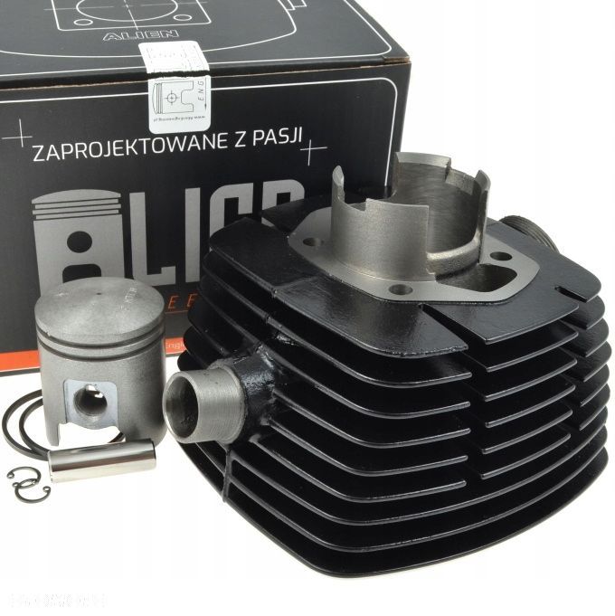 2 gatunek cylinder +tłok 125 nominał do wsk 125 b1 b3 garbuska alien kompl - 1