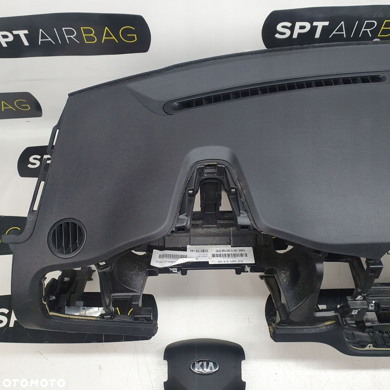 KIA SPORTAGE III 3 DESKA ROZDZIELCZA KONSOLA KOKPIT PULPIT PODUSZKI AIRBAG AIR BAG PASY KIT SET - 2