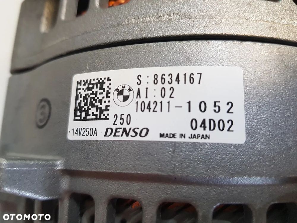 Alternator 14V 250A BMW 2.0 B46 B47 B48 G11 G20 G29 Z4 G30 G32 G01 X3 G02 X4 G05 X5 G06 X6 G07 X7 - 7