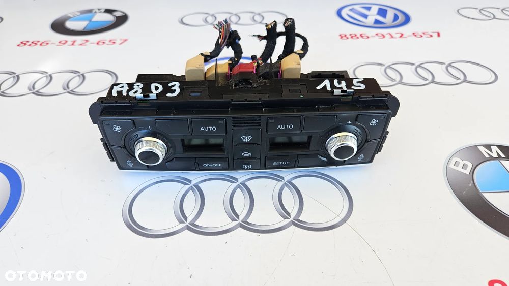 Audi A8 D3 2002-2005 Panel klimatyzacji Sterowanie nawiewem Panel klimy AC 4E0820043 - 1