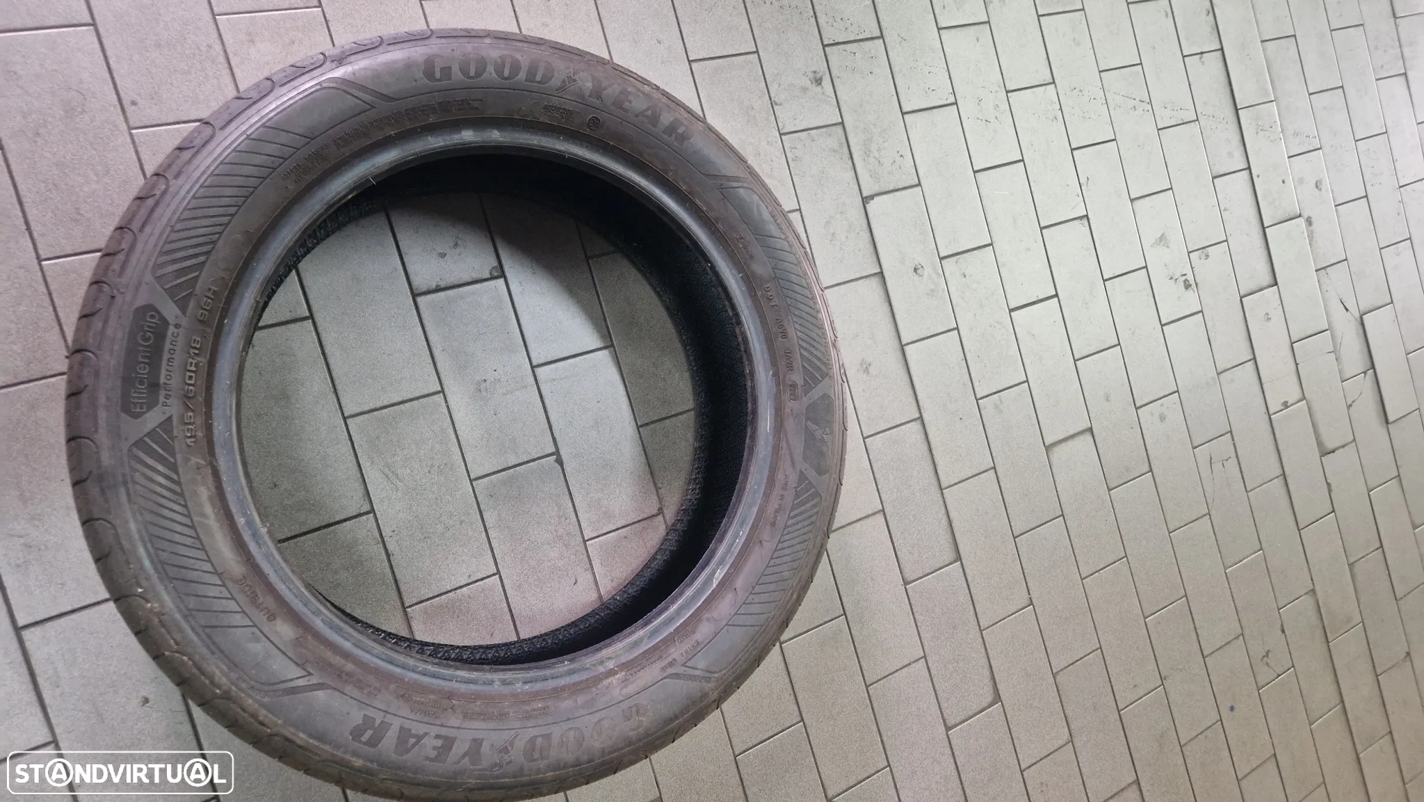 4 PNEUS 195/60/18 GOODYEAR 96H EFFICIENT GRIPP PERFORMANCE (2022) COM MAIS 85% DE PISO - 3