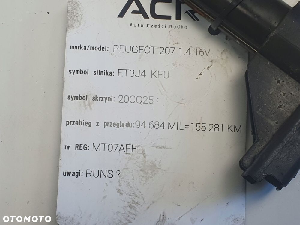 CEWKA ZAPŁONOWA Peugeot 207 1.4 16V KFU _ - 2
