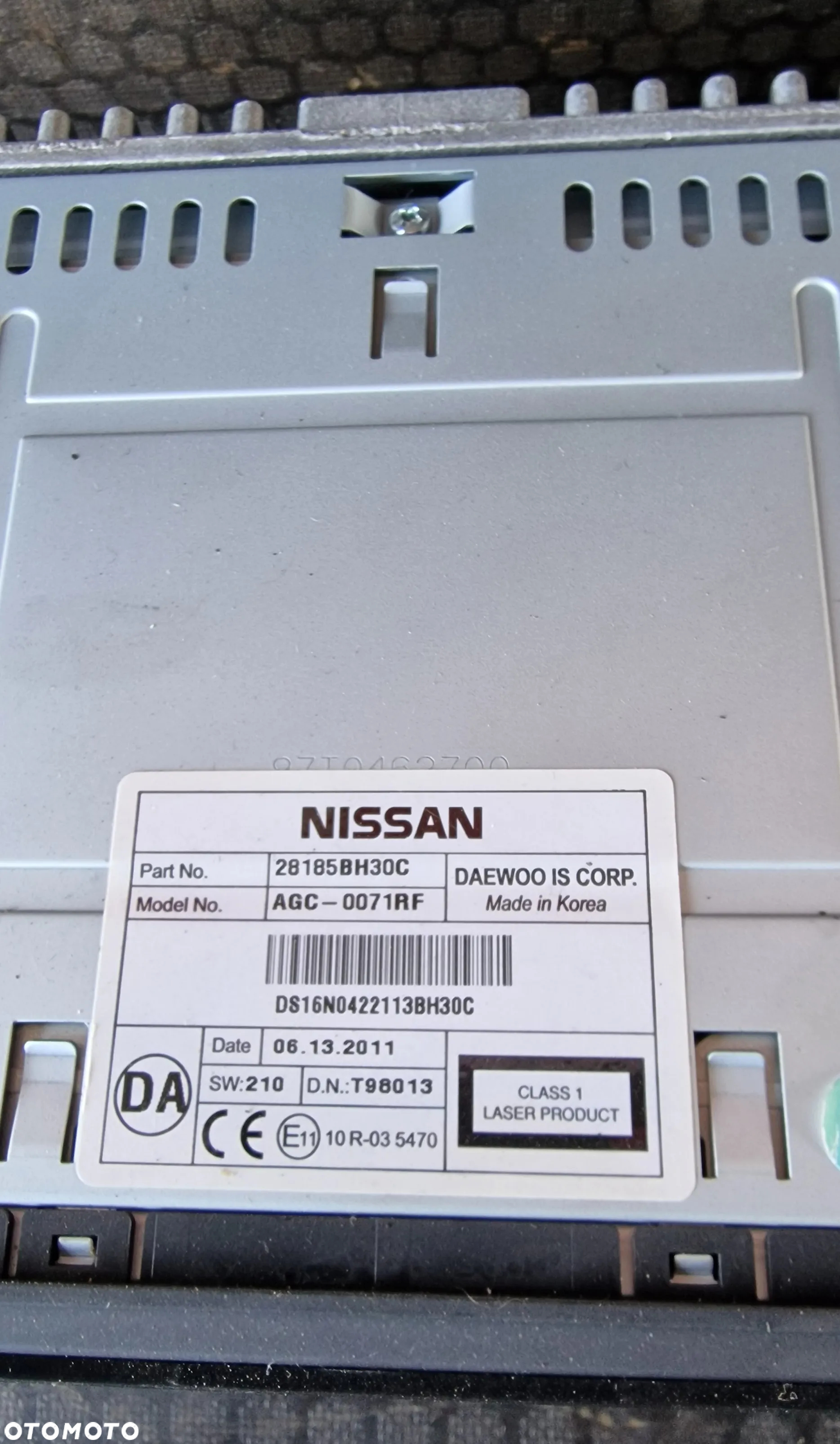 RADIO MONITOR 28185BH30C NISSAN QASHQAI J10 Lift - 3