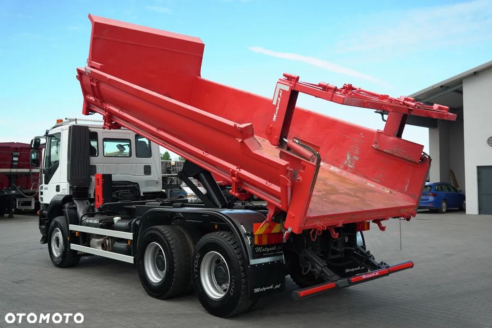 Iveco TRAKKER 450 / 6X4 / WYWROTKA / HYDROKLAPA / HYDROBURTA / BORDMATIC / CZOŁOWNICA / EURO 5 / - 3