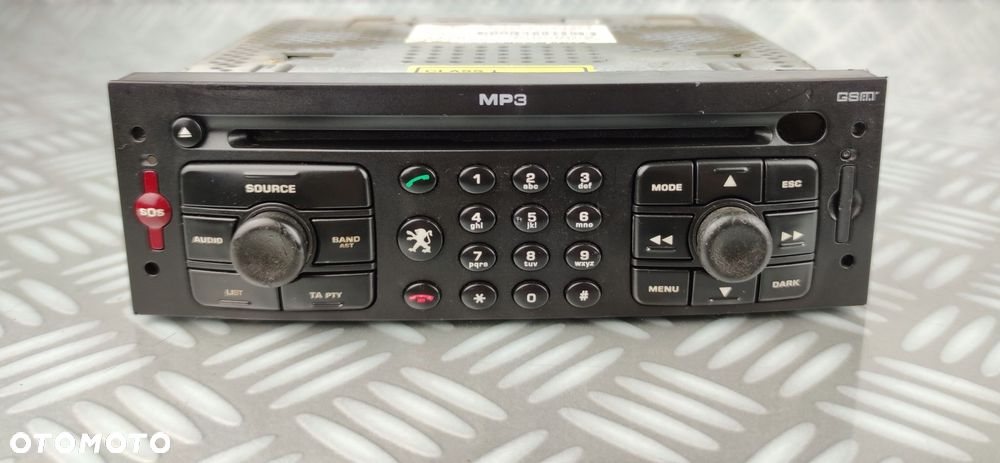 96632917XT RT3-N3 radio CD FM nawigacja SIM NAVI GSM MP3 PEUGEOT 307 LIFT - 2