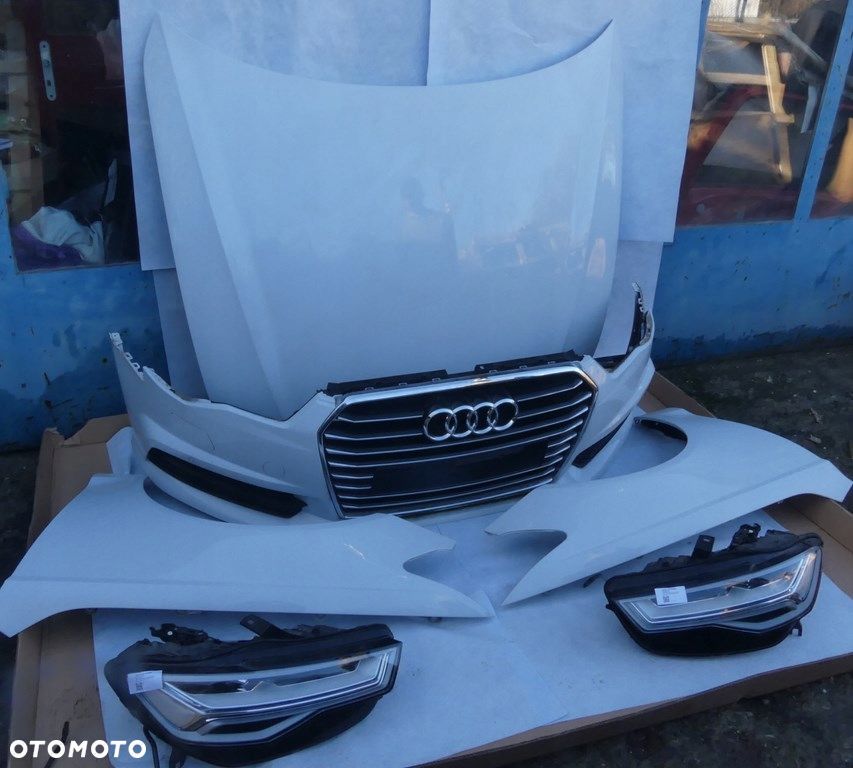 dw audi a6 c7 lift zderzak 4 pdc maska błotniki full led pas przód ls9r - 10