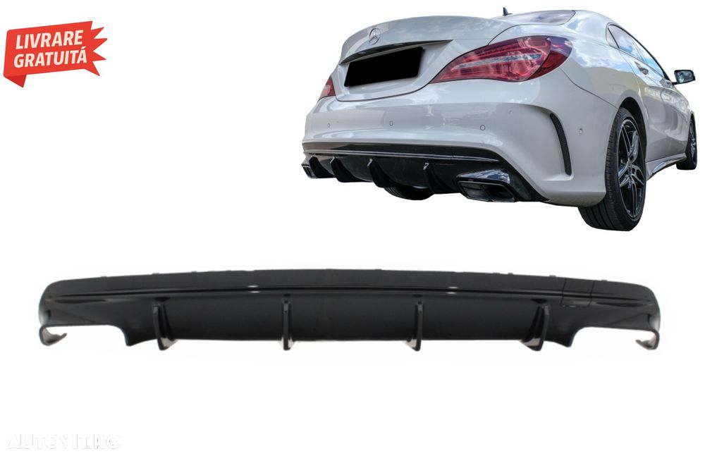 Difuzor Bara Spate Mercedes CLA W117 X117 (2013-2018) Facelift CLA45 Look- livrare gratuita - 14