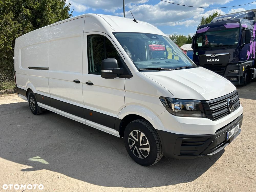 Volkswagen CRAFTER L5H2 NAJDŁUŻSZY LONG / POLIFT VIRTUAL / GWARANCJA + PAKIET SERWISOWY DO 2030 ROKU / JEDYNIE 5 TYŚ. KM PRZEBIEGU / KAMERA COFANIA / SILNIK 140 KM !! - 1