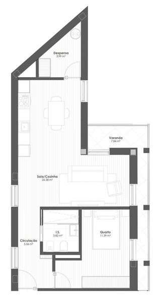 Eleven Apartamentos T1, 2. Andar - Senhora da Hora, Matosinhos - Grande imagem: 2/11