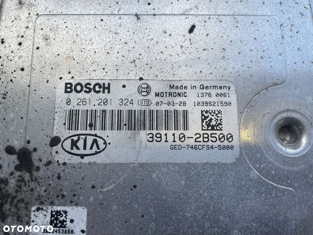 KIA CEED I 1.4 16V 2007-2012 ZESTAW STARTOWY KOMPUTER STEROWNIK STACYJKA 39110-2B500 - 3