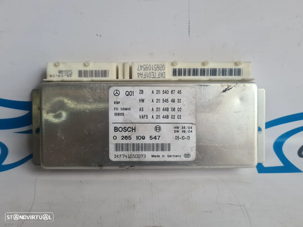 MODULO ESP SENSOR ELETRONICO ABS 0265109547 A2114480202 A2114480602 A2115406745 A2115454932 MERCEDES BENZ CLASS E W211 E220 CDI 150CV OM646961 646961