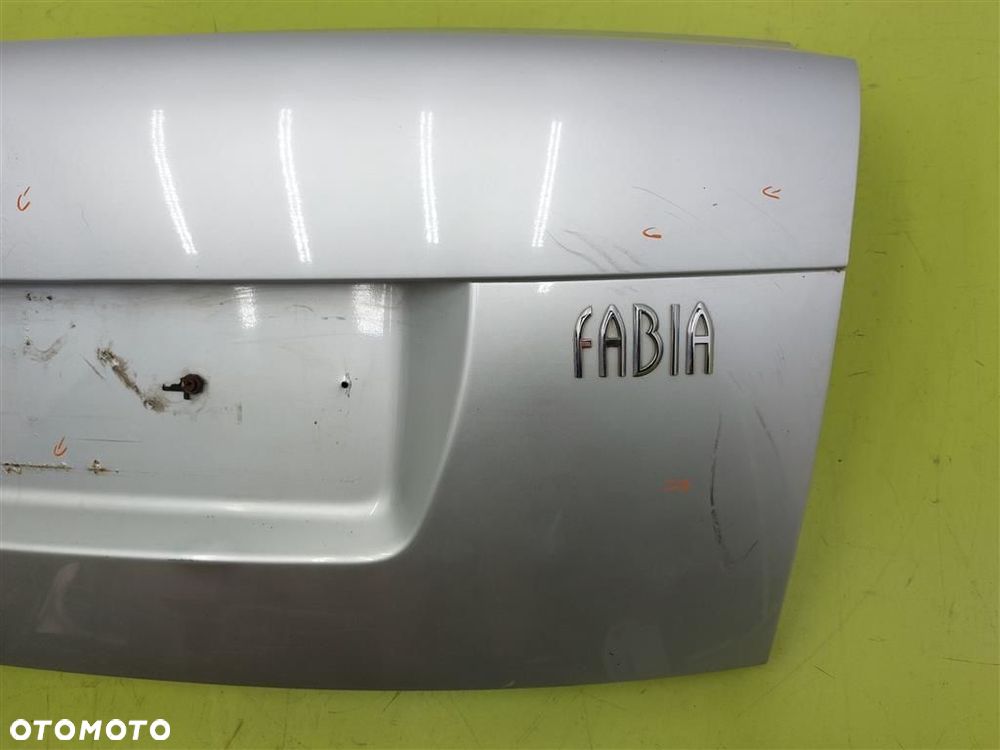 Klapa tył tylna BAGAŻNIKA SKODA FABIA I 1999-2008 SEDAN LF7T SREBRNY - 9