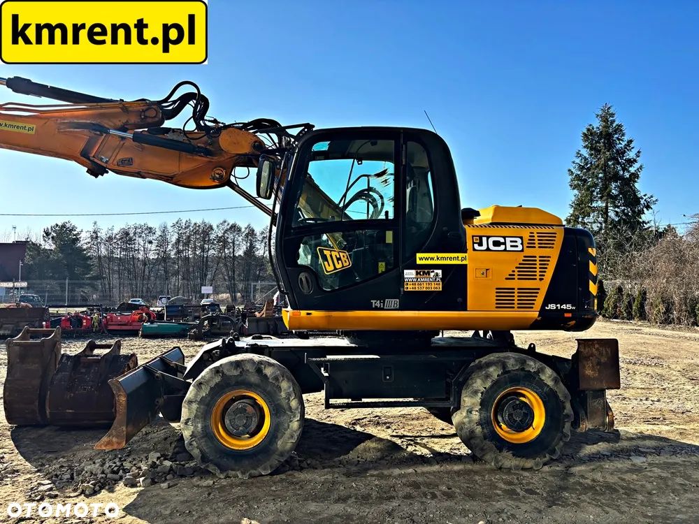 JCB JS 145 WTT4 I KOPARKA KOŁOWA 2016R. | S 130 160 313 315 CAT KOMATSU PW 140 - 22