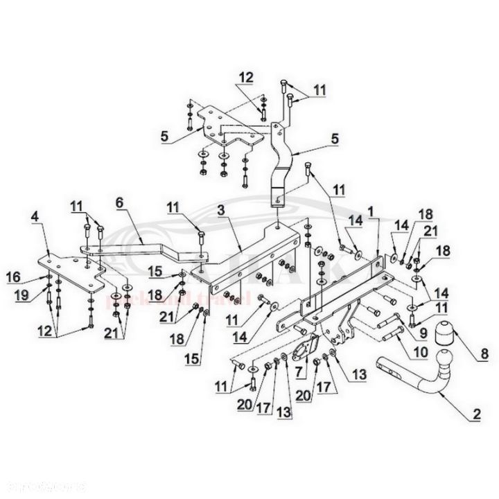 Hak Holowniczy Odkręcany Do Volvo S40 Sedan 2003-2012 - 5