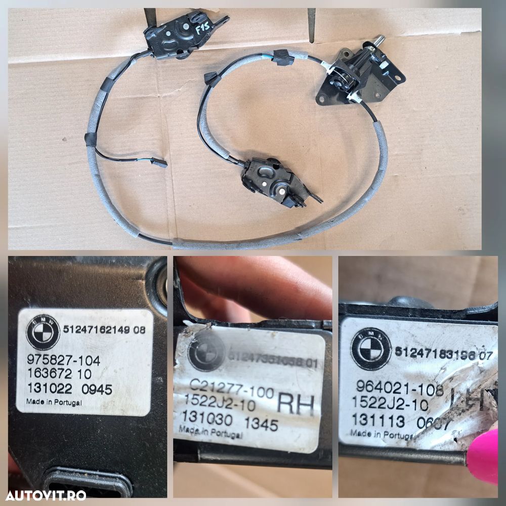 Broasca soft close fata spate st dr haion balamale haion suport maner exterior usa stanga cu tija instalatie electrica usa fata spate st dr Bmw SERIA 7 X5 X6 G11 G12 F15 F16 F85 F86 - 8