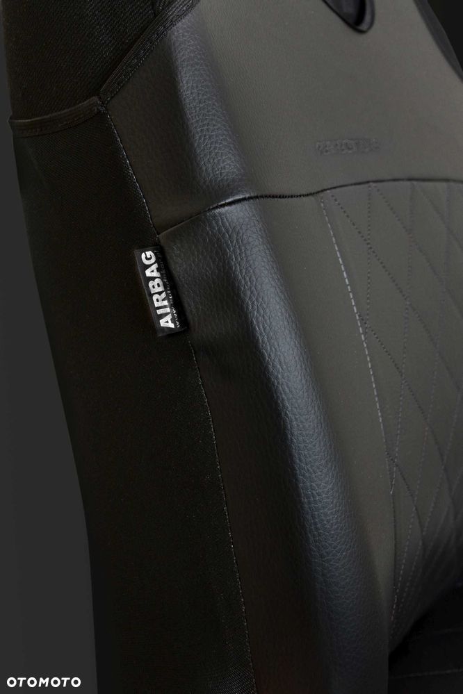 Koszulki samochodowe skórzane pokrowce na fotele pikowane PERFECT-LINE - 7