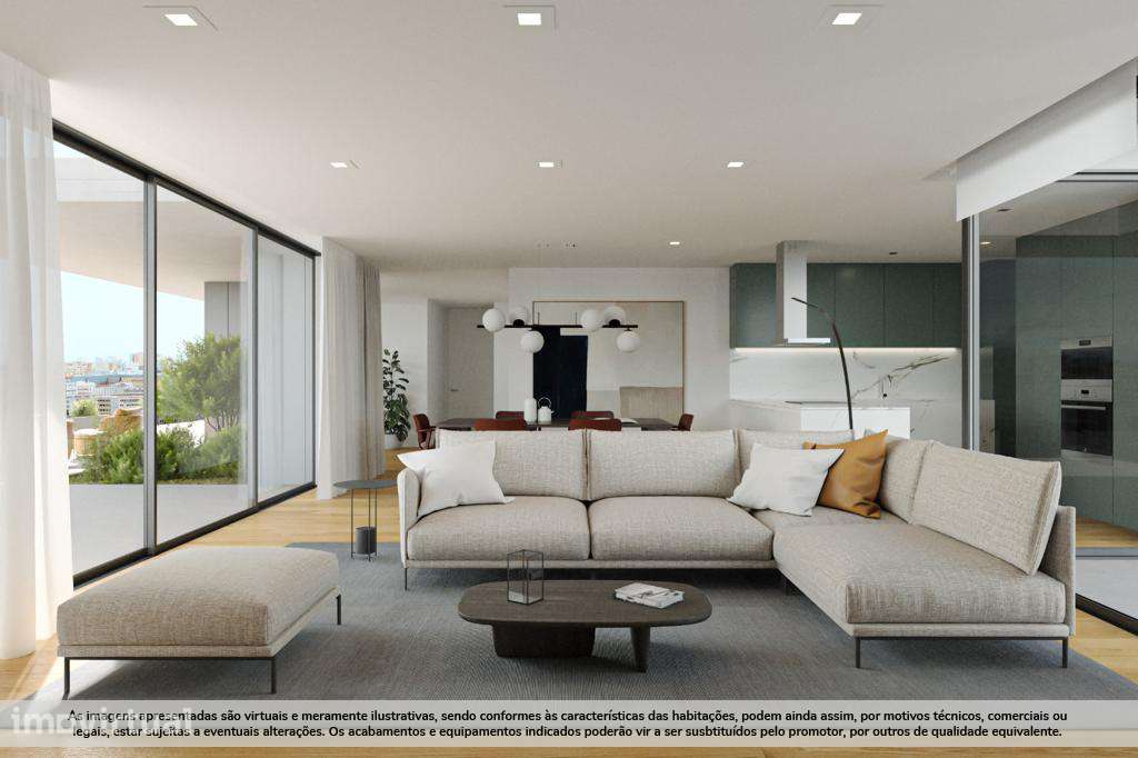 T1 Novo com varanda(10,36m2) e 1 a 2 lugares de garagem(18,79m2) - Grande imagem: 4/23