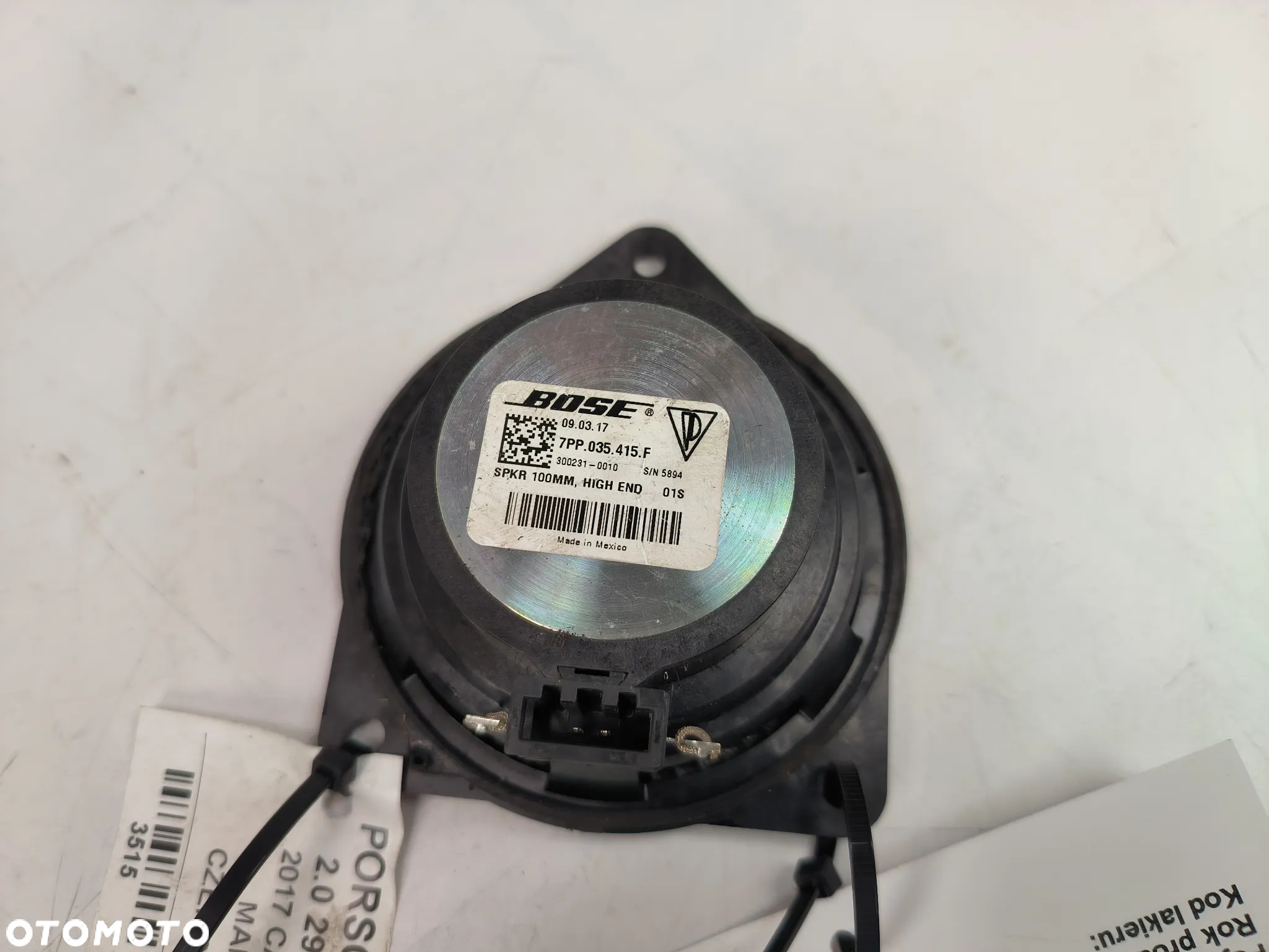 Głośnik drzwi 7PP035415F Porsche Boxtser 718  2017r. - 3