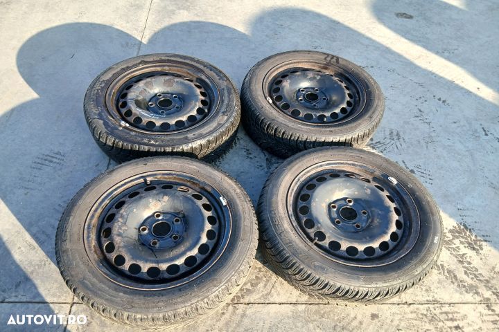 Jante tabla cu anvelope 16 - set 205/55 R16  3C0601027M 7JX16H2 ET45 - 1