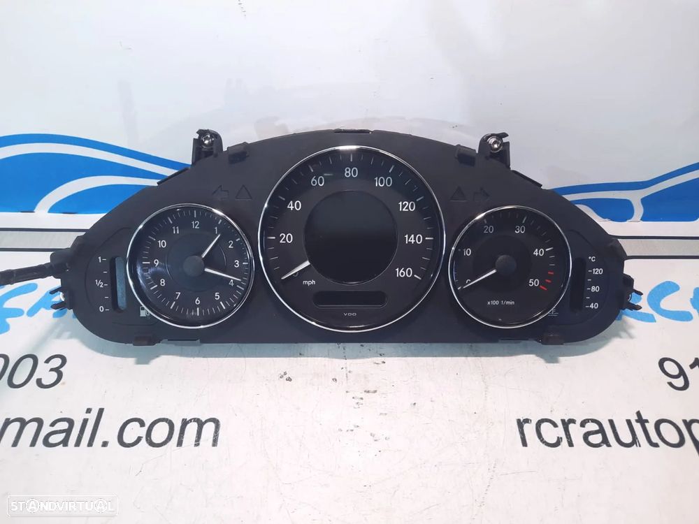 QUADRANTE MOSTRADORES MERCEDES BENZ CLASS CLS C219 W219 A2195403811 2195403811 PAINEL INSTRUMENTOS MPH KM - 1