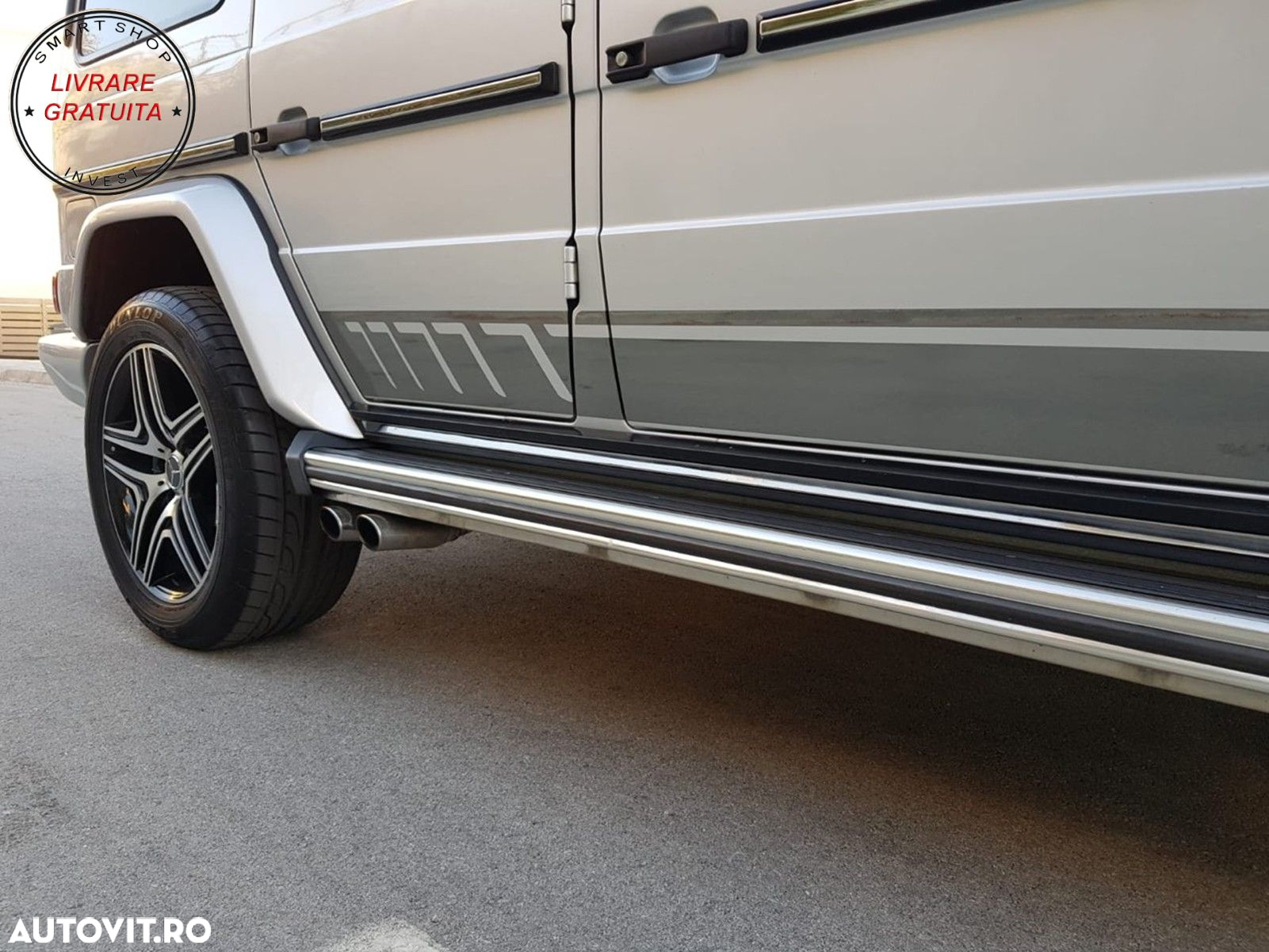 Stickere Laterale Negru Mat Mercedes G-Class W463 (1989-2017)- livrare gratuita - 8