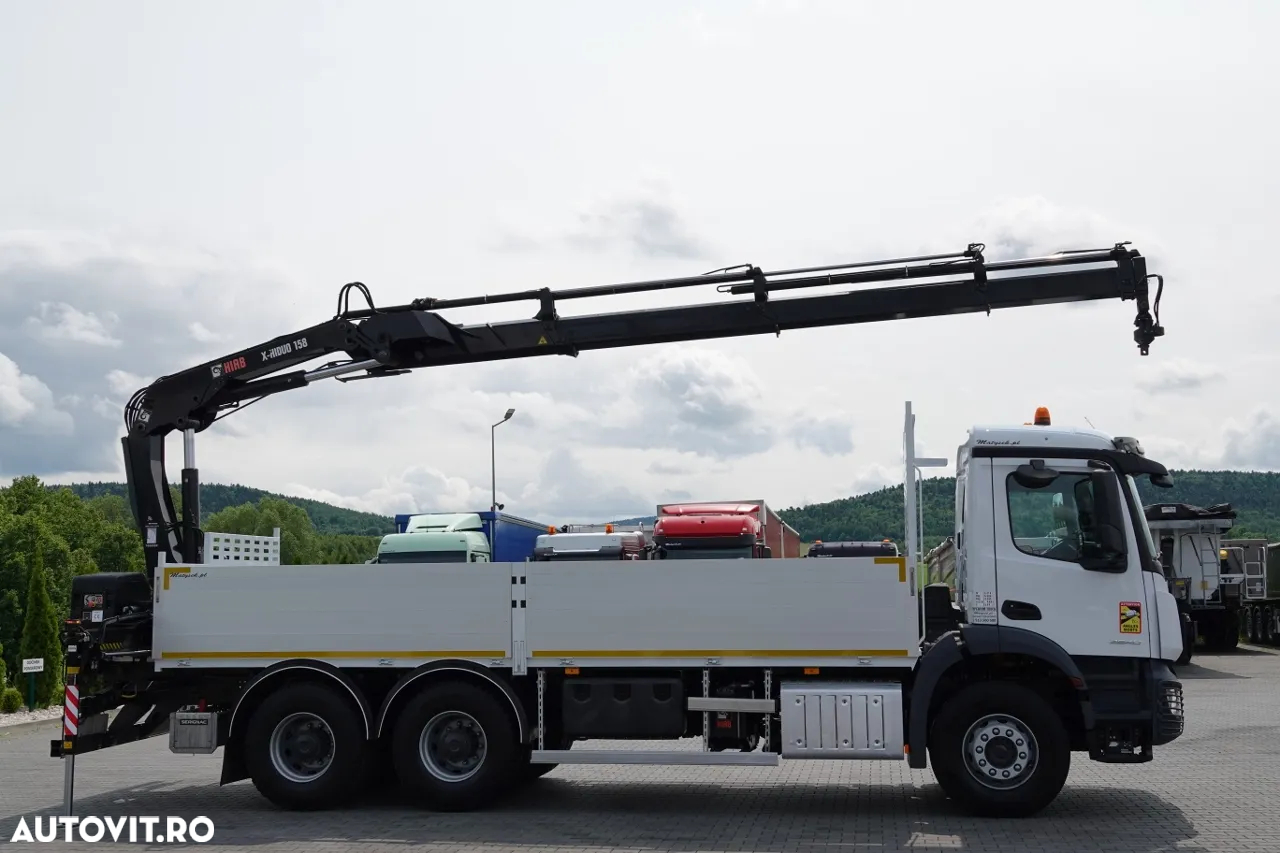 Mercedes-Benz AROCS 2640 / 6x4 / TRANSMISIE - 6,5 M / HDS HIAB 158 DS-4 / extensie: 12,5 M / EURO 6 / RADIO CONTROL / ROTATOR / 2020 / IMPORTAT - 6