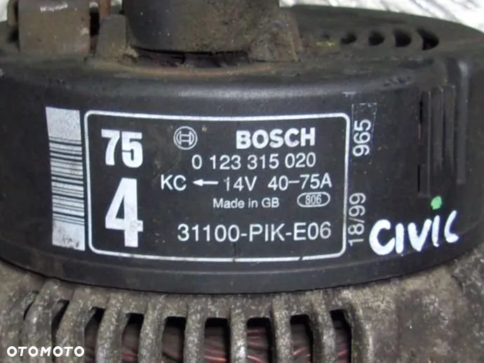 Honda Civic V VI Logo alternator  1.4 1.5 1.6 - 4