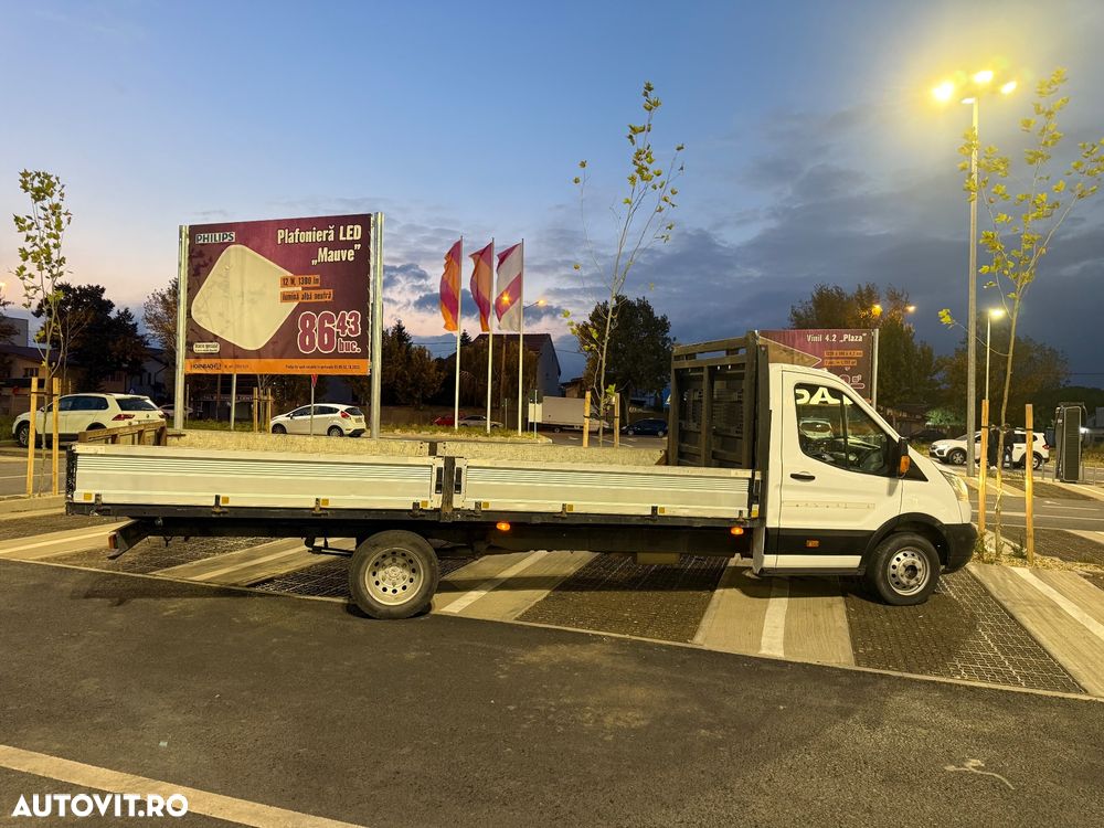 Ford Transit 2016 2.2 Punte Dubla L4 L5 XL XXL Bena 5.5m lunga TVA luata din reprezentanța Ford RO Km reali carte service Istoric Fără probleme Bena Aluminiu Dokka Camioneta NU Mercedes Sprinter VW crafter Boxer Pick-Up 4 bucăți disponibile diferite marim - 3