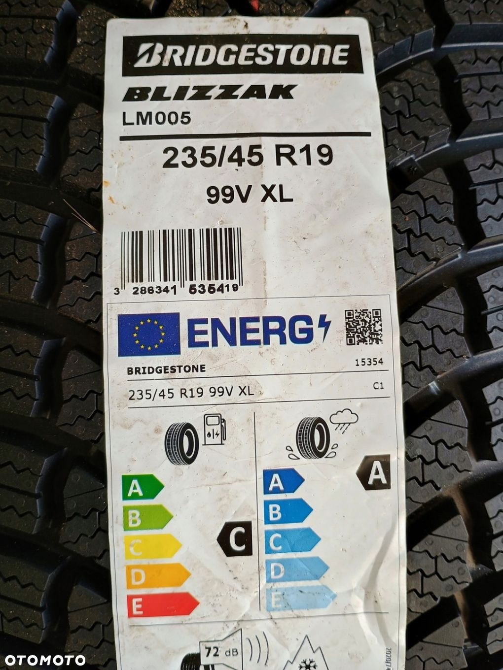2X NOWE OPONY ZIMOWE BRIDGESTONE BLIZZAK LM005 235/45/19 99V - 2