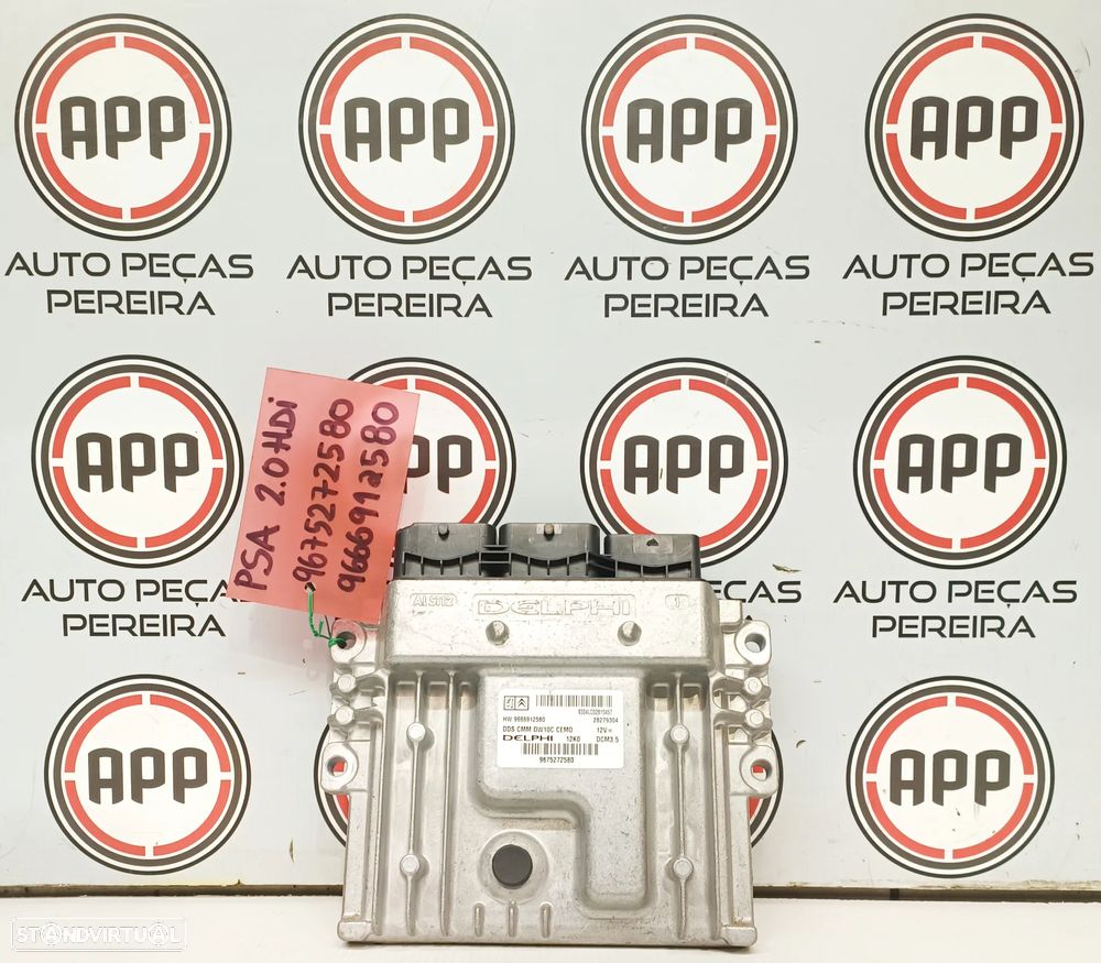 Centralina PSA 2.0 HDI, referência 9667082380 9666912580, DCM3.5.