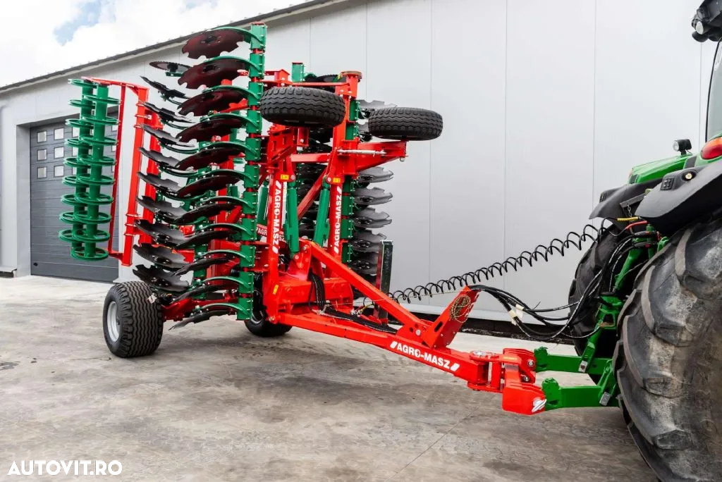Agro-Masz BTC 50H terradisc greu tractat, cu tavalug inelar si nivelator - 10