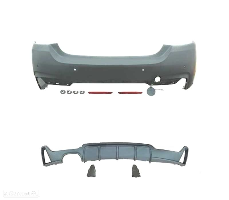 PARA-CHOQUES TRASEIRO BMW F36 13-18 LOOK M PERFORMANCE PDC - 2