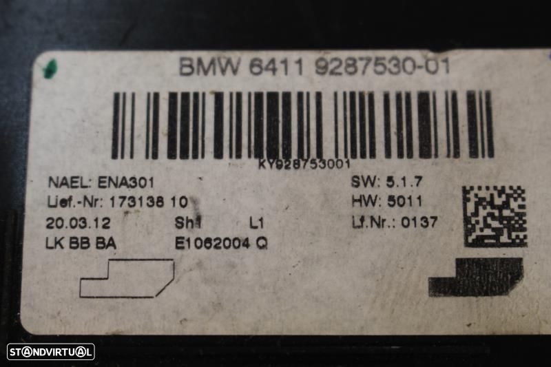 Módulo Da Sofagem Bmw 1 (F20)  9287530 / 9 287 530 / 173138 10 / E1062 - 2