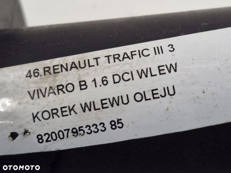 RENAULT TRAFIC III 3 VIVARO B 1.6 DCI WLEW KOREK OLEJU 8200795333 - 8