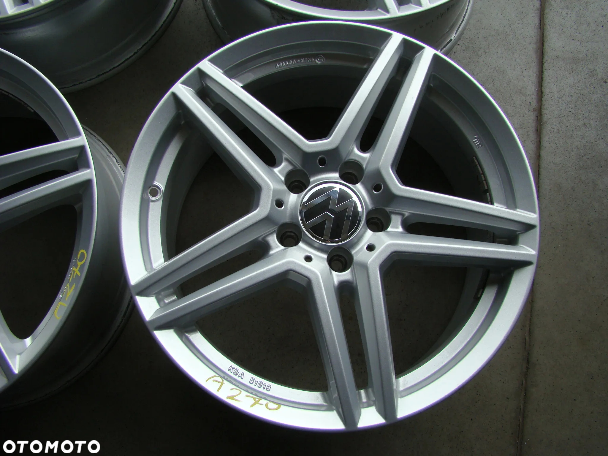a270 5x112 VW Arteon Tiguan T-Roc Caddy Jetta Touran Passat B7 B8 Alltrack 8jx18 - 5