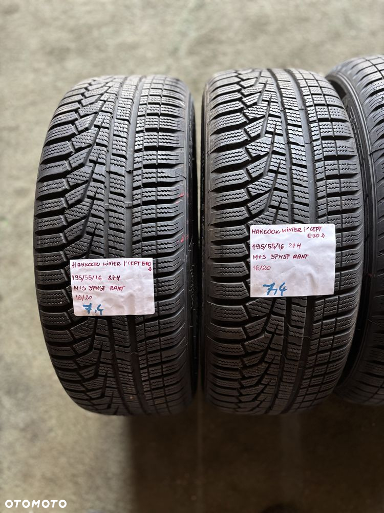 4x 195/55R16 87H HANKOOK WINTER I*cept EVO2 opona zimowa M+S 3PMSF RAN - 2