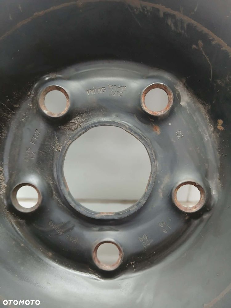FELGA STALOWA ZAPAS KOŁO ZAPASOWE VW AUDI 5X112 66.6MM 195/65/R15 - 7