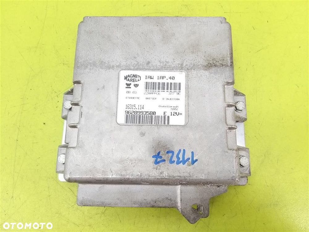 Komputer sterownik silnika Citroen Berlingo I 1996-2010 1,4 B 9628993580 - 1