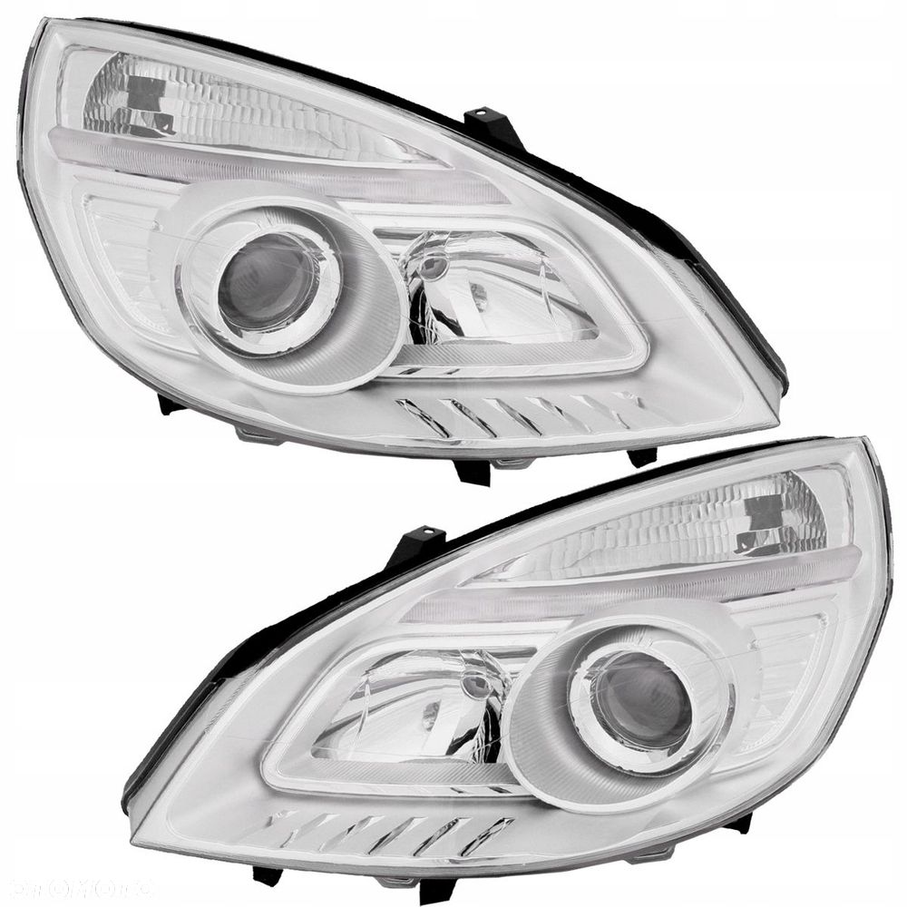 Reflektor lampa Przód Tyc Renault Scenic II 2 Lift 2006-2009 kpl - 1