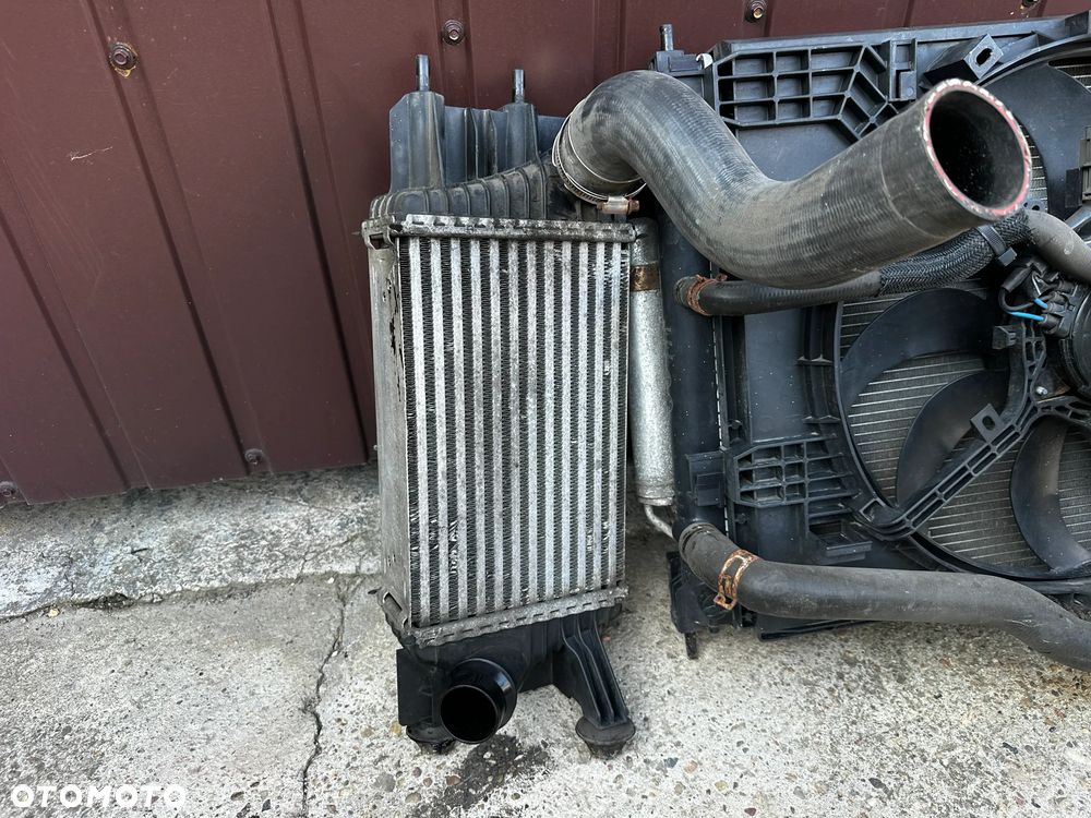 Komplet Chłodnic Wody Intercooler Klimy Wentylator Nissan Pulsar I 1,5 dCi - 6